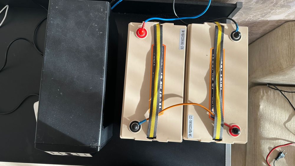 Бесперебойник APC 1500 + новые батареи LiFePo4 2х100Ah - 2.5кВт