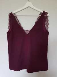 Nowy top koronka outlet M 38 S 36 asos satyna