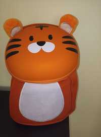 Plecak 3D Pomarańczowy Tygrysek Nowy