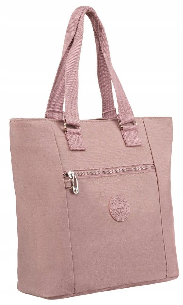 nylonowy, pojemny shopper damski - peterson