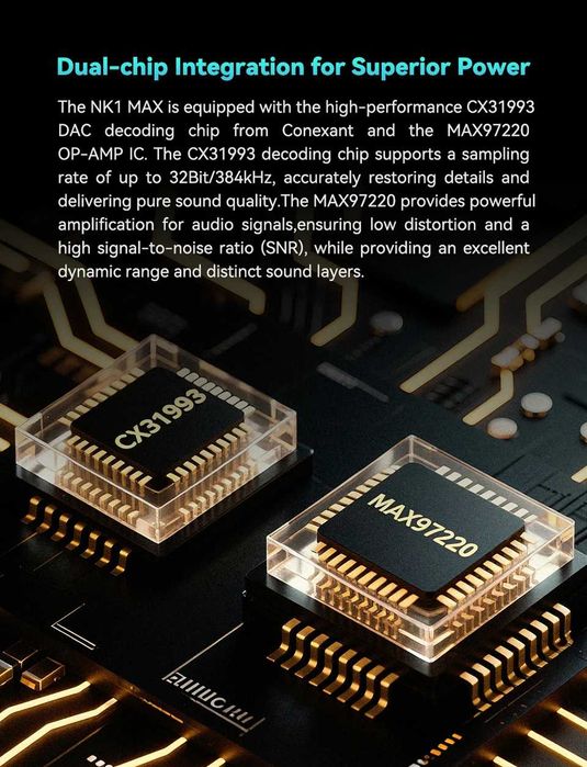 ‼️ NiceHCK NK1 Max - портативный ЦАП DAC усилитель для наушников