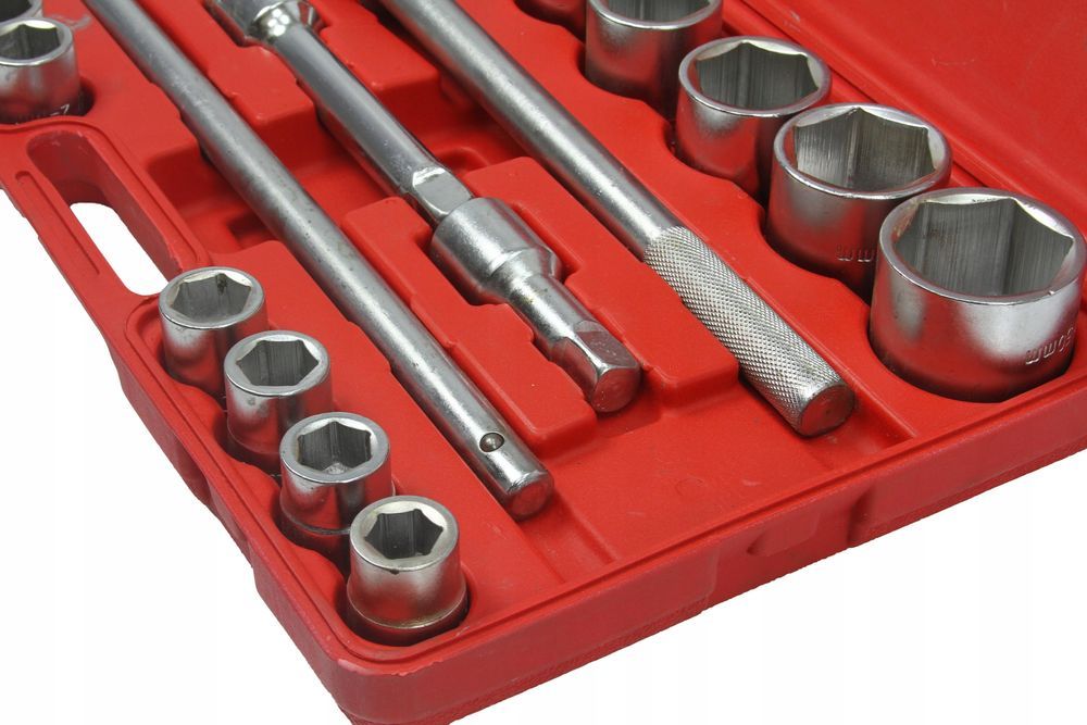 Klucze Nasadowe 21El. 3/4 Duże Nasadki Zestaw Tir Bus Ciągnik 6 Kątne