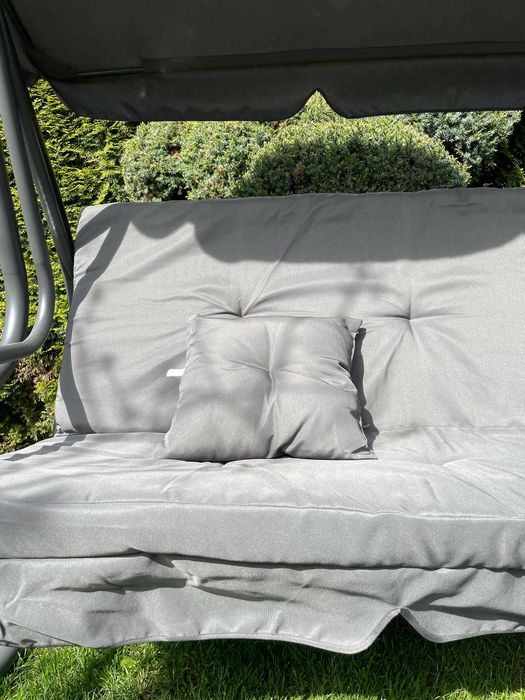 Huśtawka ogrodowa rozkładana wolnostojąca 2w1 Leżak bujana solidna