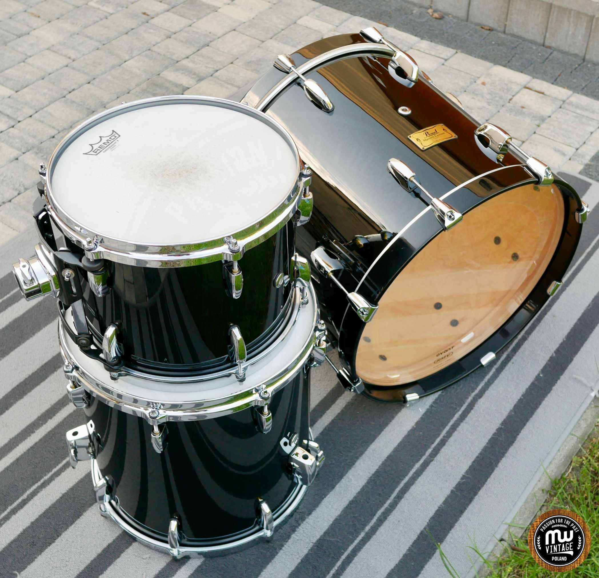 Perkusja Pearl Masters Custom MMX 18”, 12", 14" Piano Black ‼️