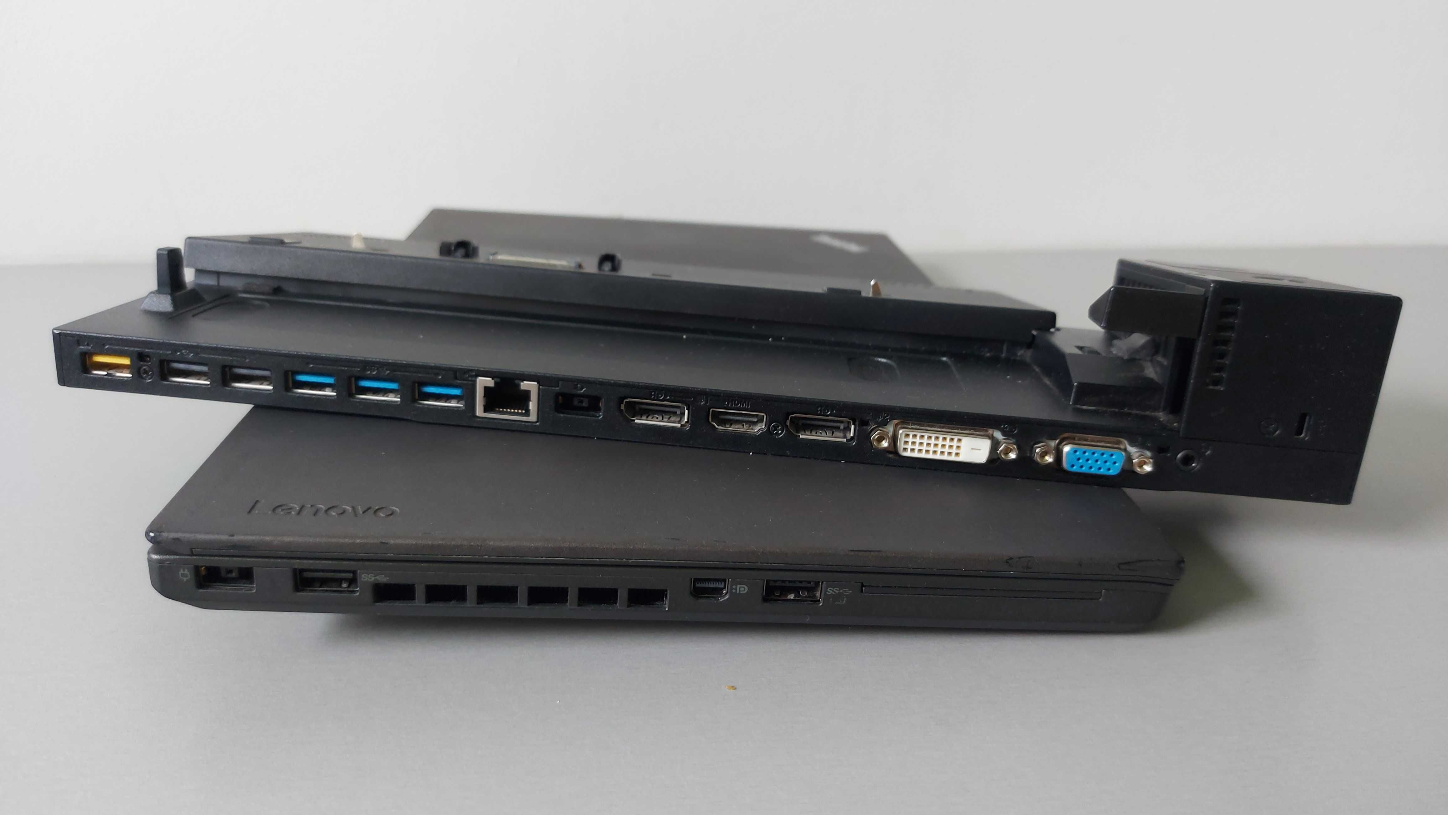 Laptop Lenovo ThinkPad T460 14" | i5 | 8 GB | SSD 120 | Win10 + Stacja