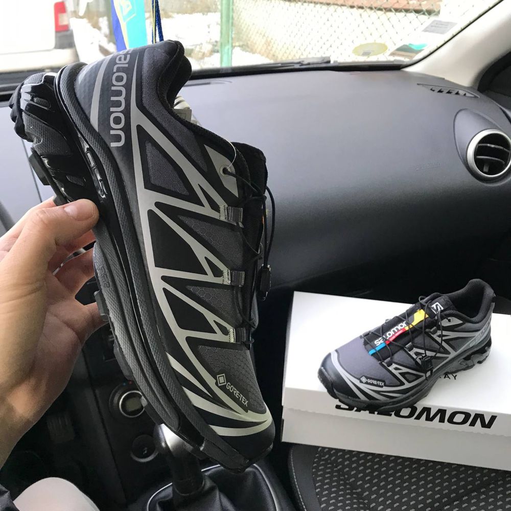 Чоловічі кросівки саломон сірі Salomon XT6 S/LAB Gore Tex grey