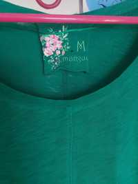 zielona bluzka tunika długa M