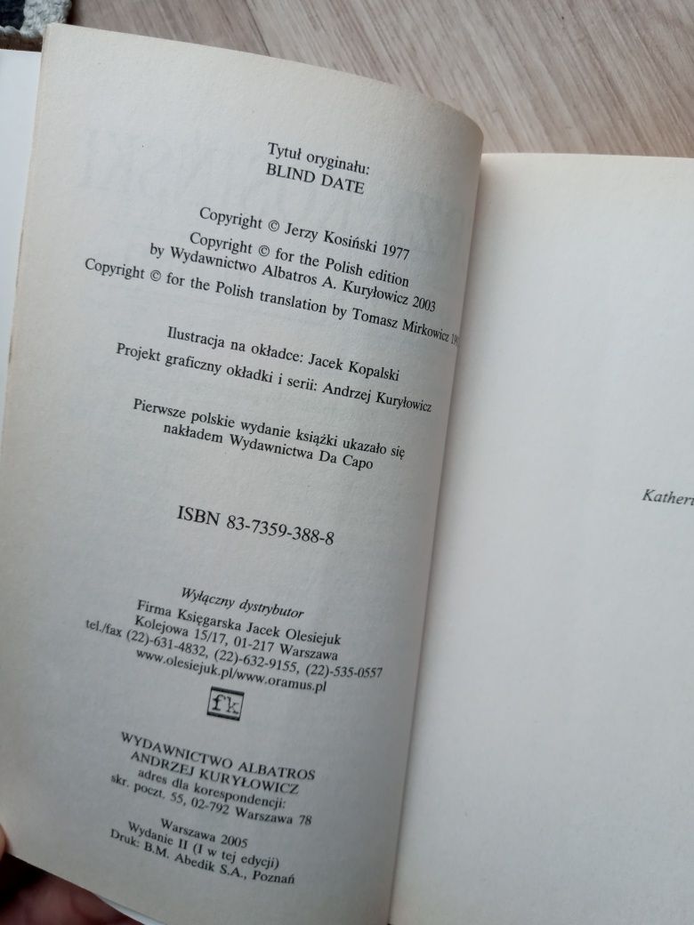 Randka w ciemno, Jerzy Kosiński