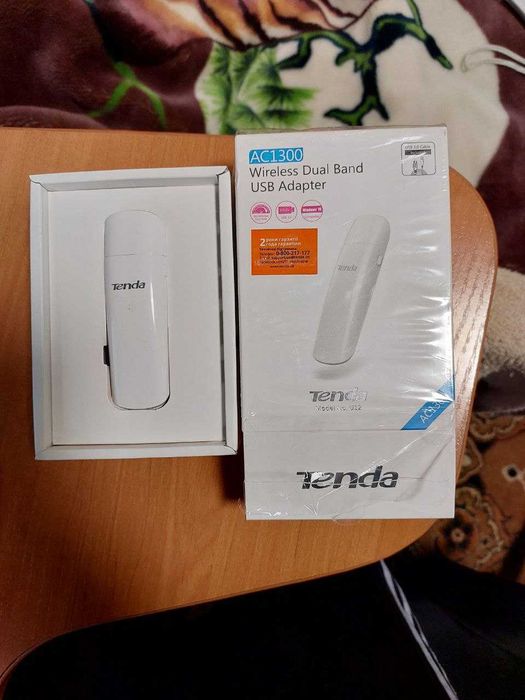 Wi-Fi адаптер Tenda U12 AC1300 ( Wi-fi 5) 2.4 ггц + 5 Ггц