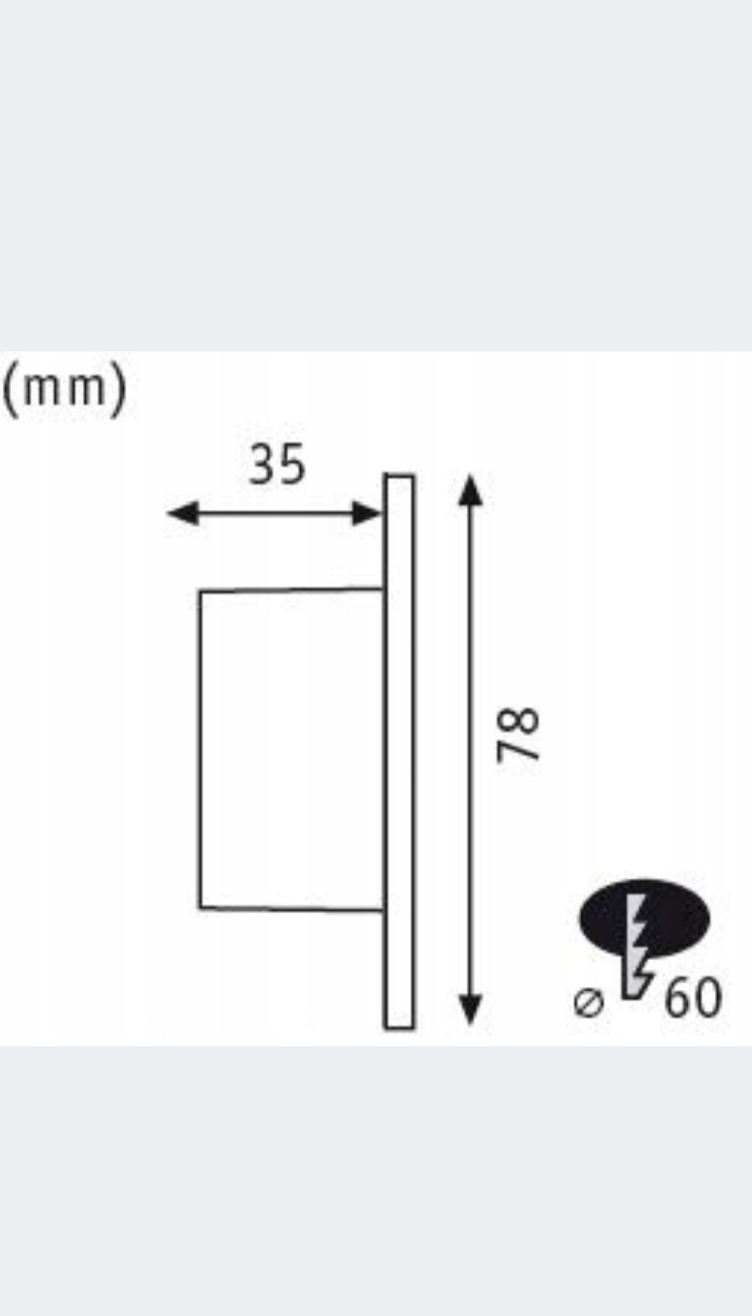 OPRAWA Ścienna LED Przyschodowa Okrągła Biała Design PL92924