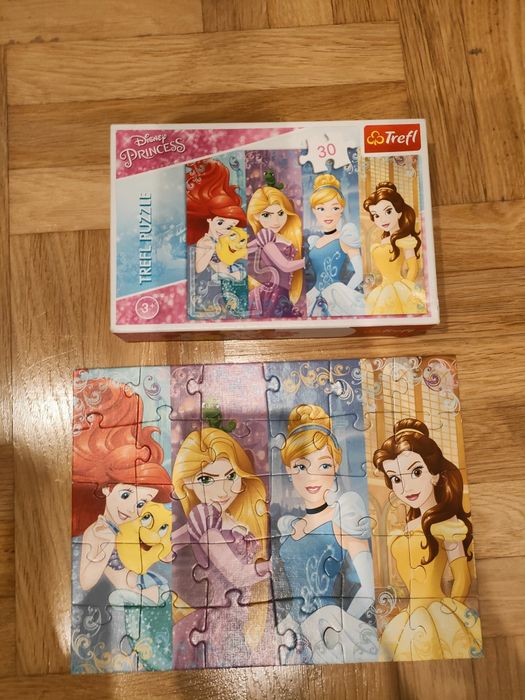 Paczka puzzle firmy Trefl oraz Ravensburger 3+ BDB stan