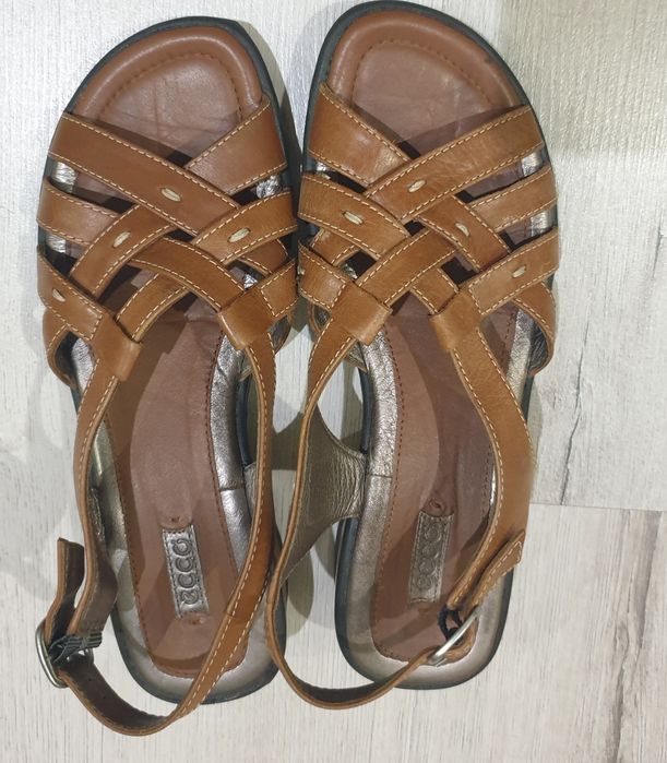 Взуття шкіряне, ортопедичне, 37р, довж. уст. 24 см, фірма ECCO, ціна 7