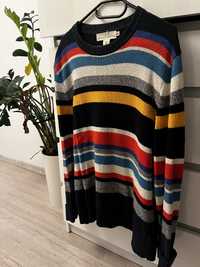 Kolorowy sweter vintage H&M