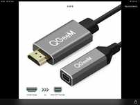 Кабель, переходник монитора Apple Cinema Display HDMI в mini DP QGeeM