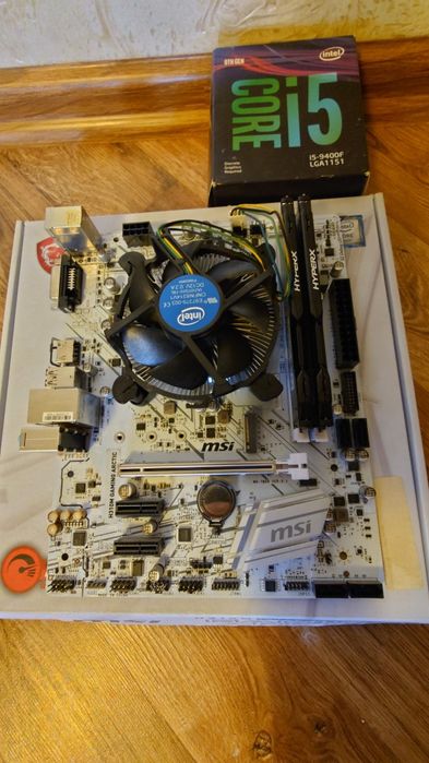 Кит Intel i5 9400f; msi h310m gaming arctic; Kingston HyperX Fury DDR4