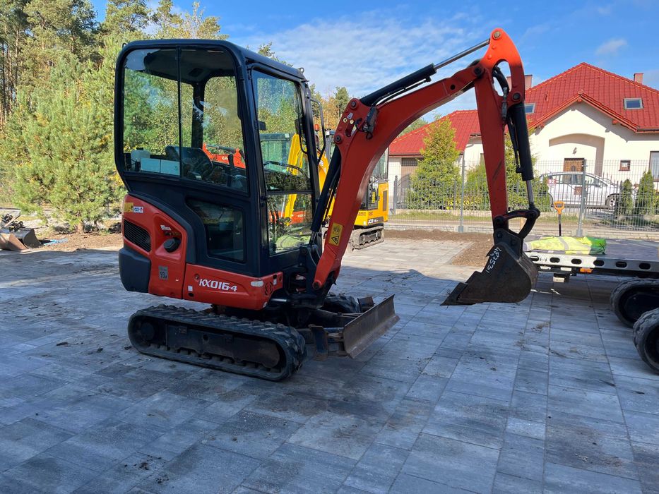 Minikoparka Kubota KX16-4 Sprowadzona . 1700 mtg Masa 1,6 tony