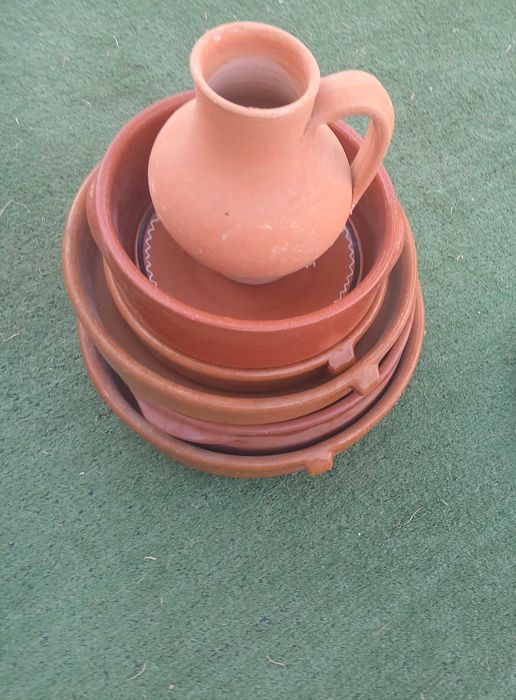 loiças de barro, decoração