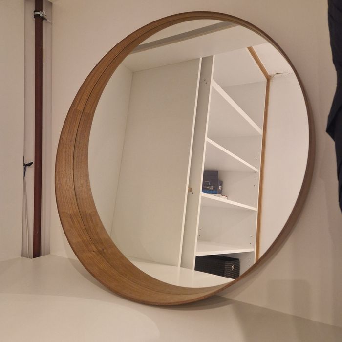 Lustro ikea Stockholm okleina orzechowa
