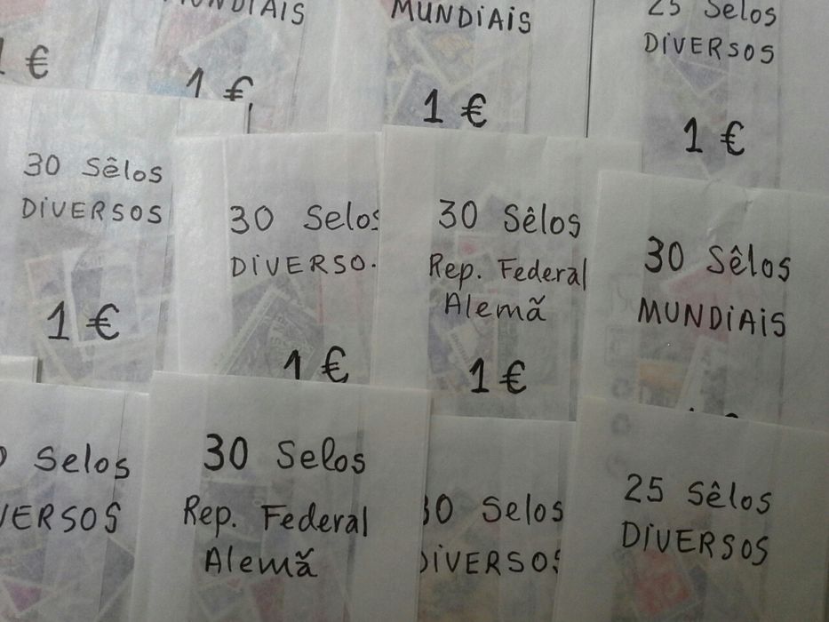 25 Embalagens de SELOS diversos