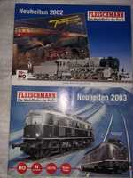 Katalogi 2002,2003 rok o kolejkach elektrycznych Fleischmann skala H0