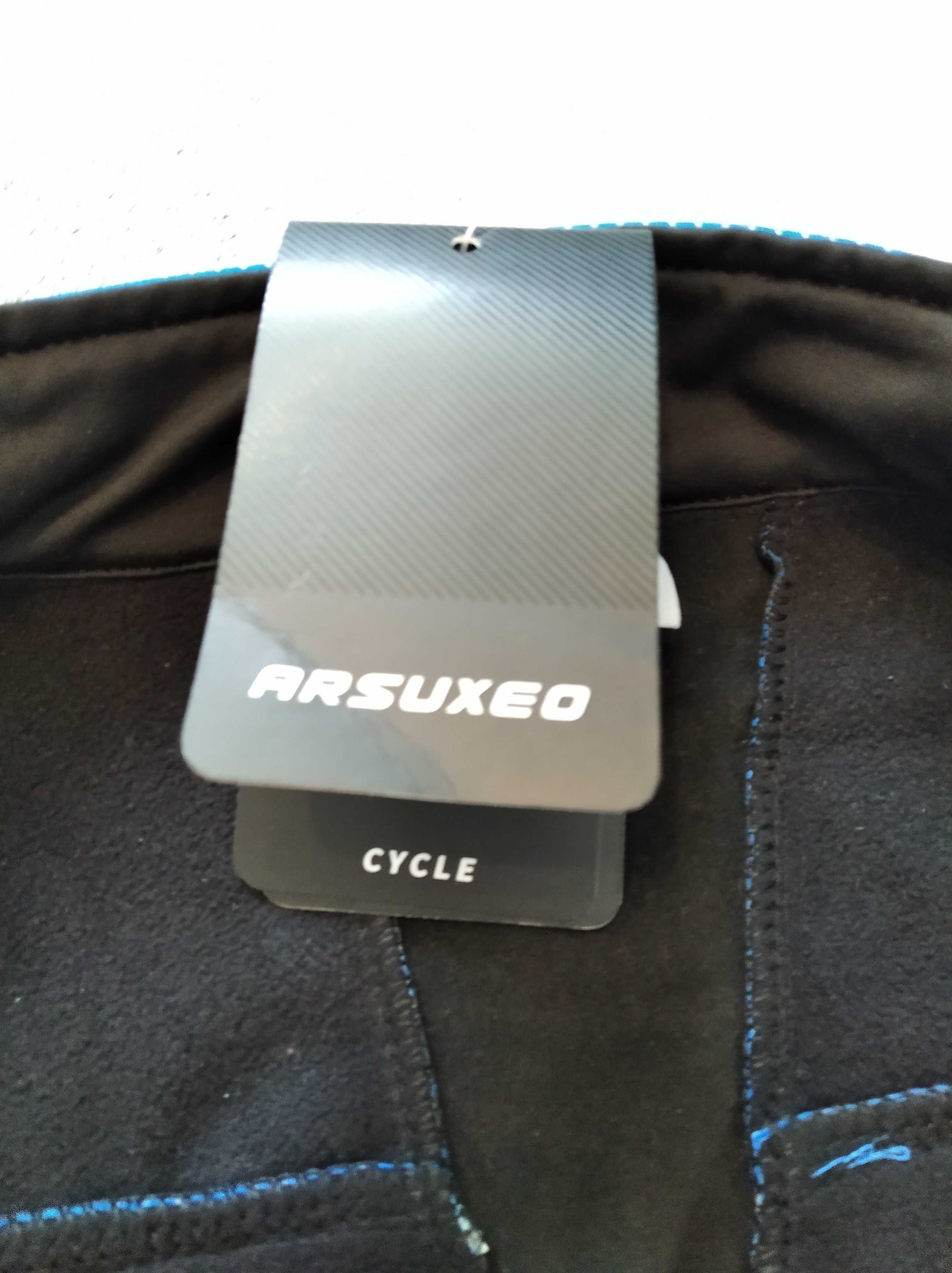 Nowa kurtka bluza rowerowa softshell męska Arsuxeo roz. L ocieplana
