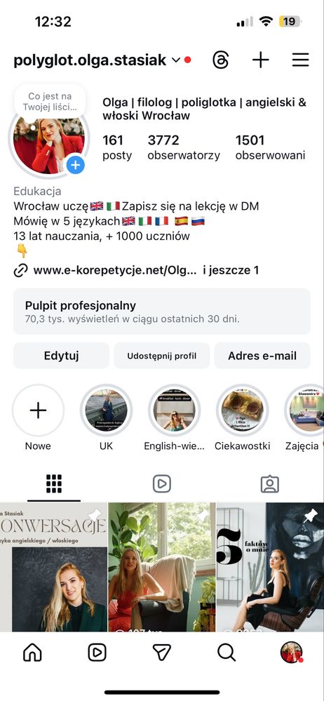 Konwersacje z poliglotką z języka angielskiego i włoskiego