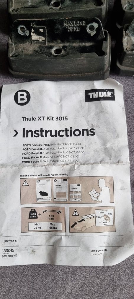 Thule XT Kit 3015 Ford Focus, C-Max