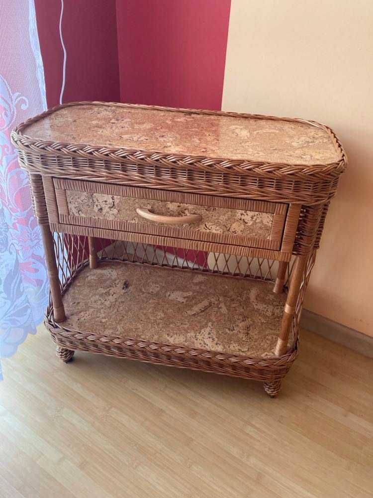 komplet mebli z wikliny