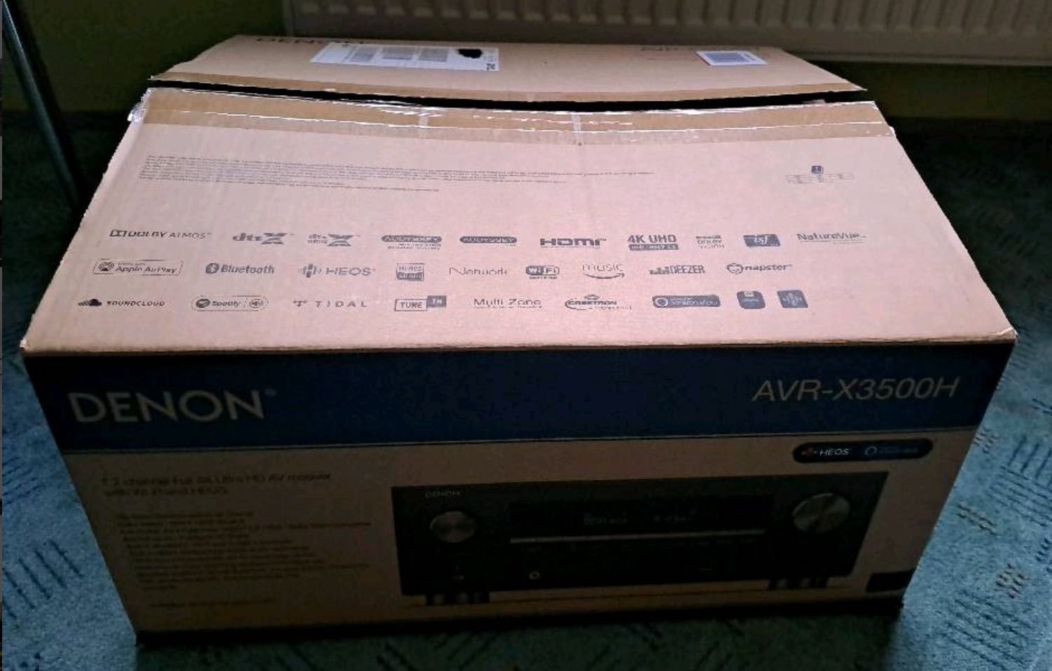 Amplituner kina domowego DENON AVR-X3500H pełen komplet, stan bdb