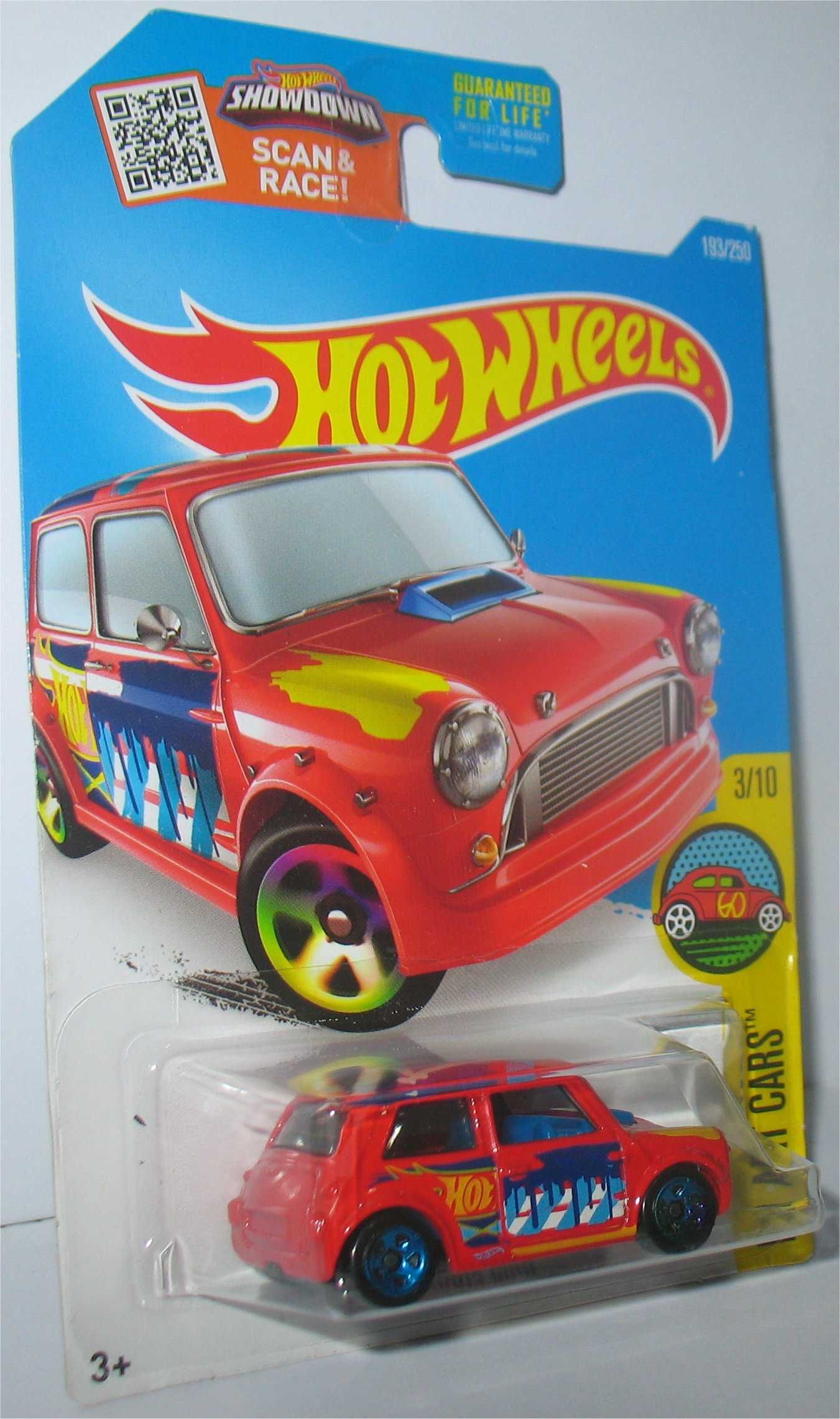 Hot Wheels - Morris Mini (vermelho - cartão longo - 2016)