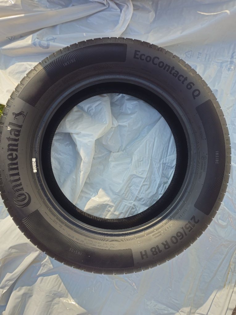 4x Opony letnie Continental EcoContact 6 Q 215/60 R18 Opony Demo/Nowe