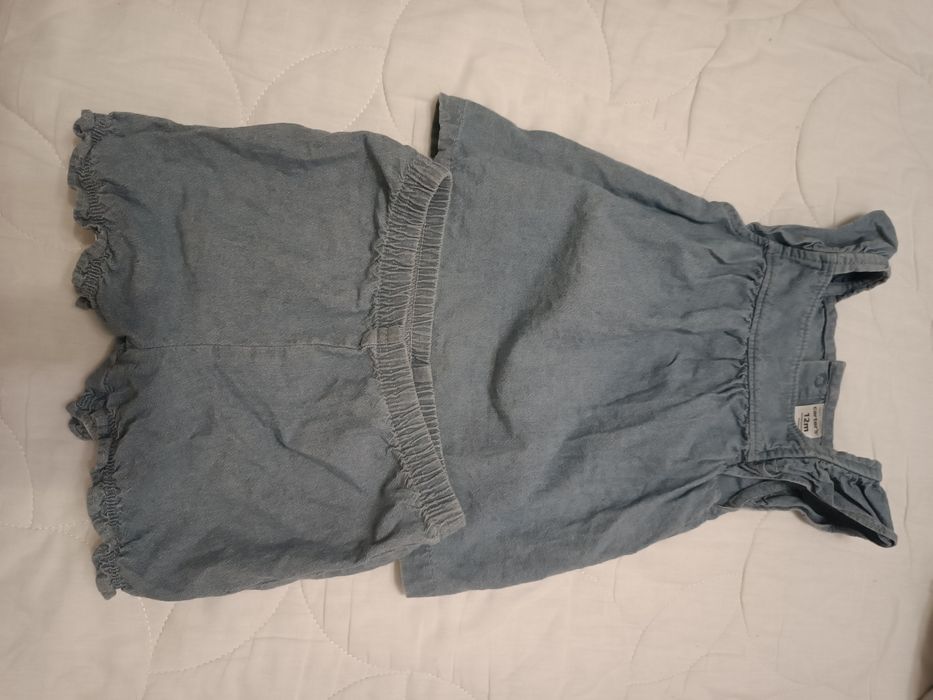 Легкий джинсовий костюм для немовлят, 12 місяців