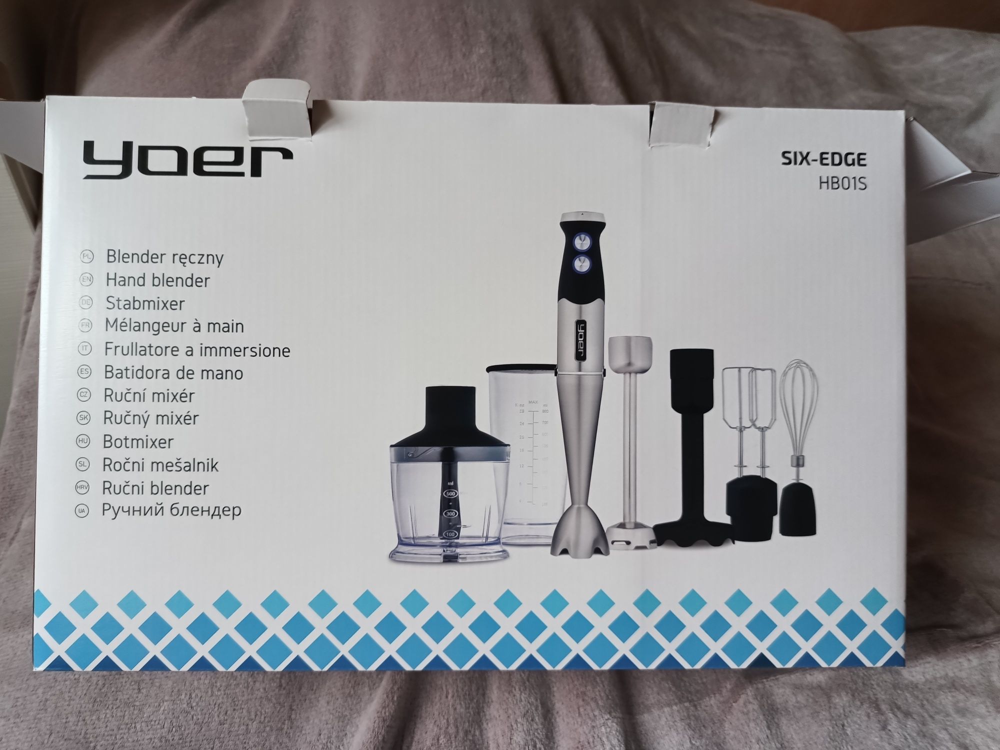 yoer, blender ręczny, rozdrabniacz, szatkownica nowa