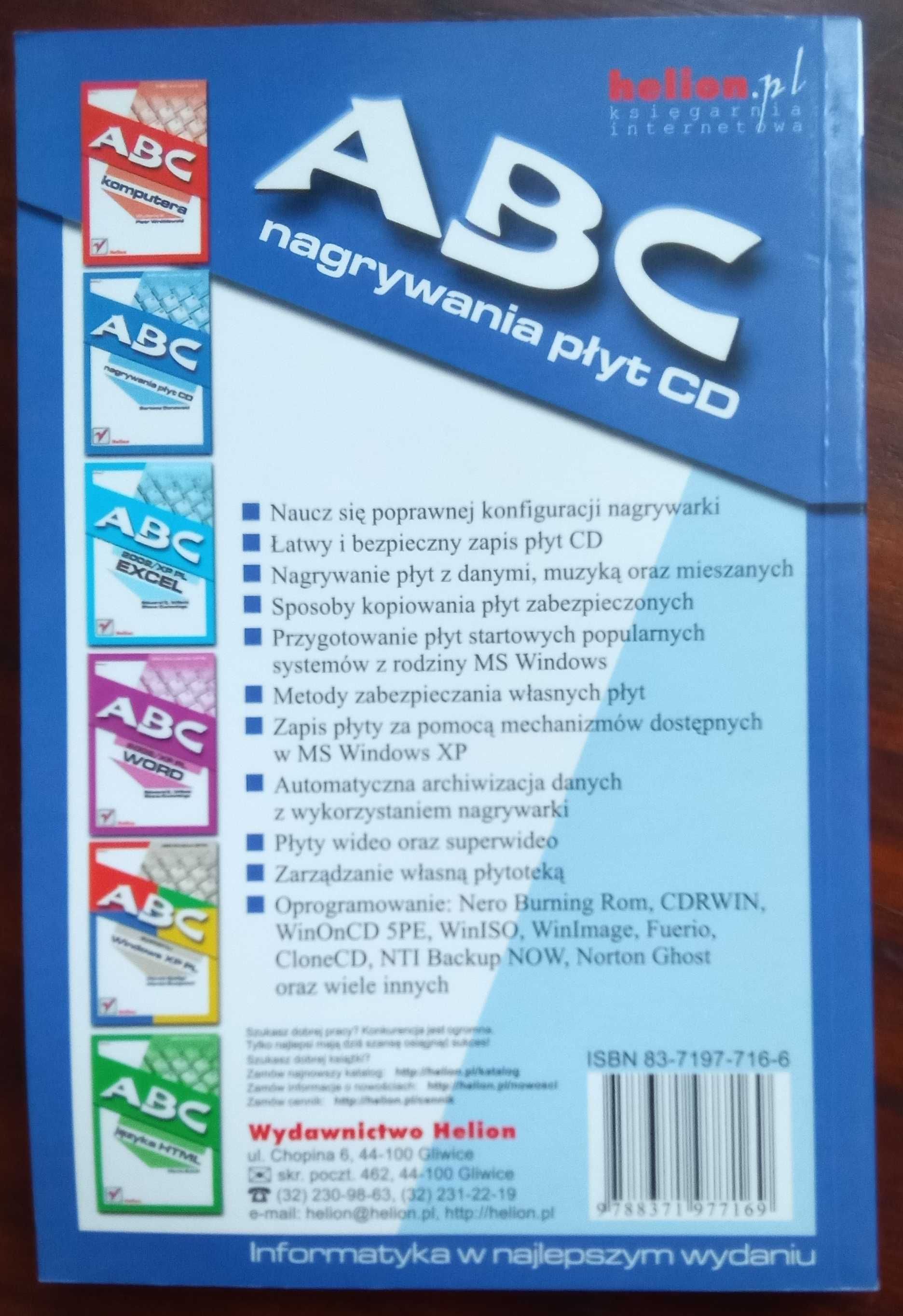 ABC nagrywania płyt CD książka