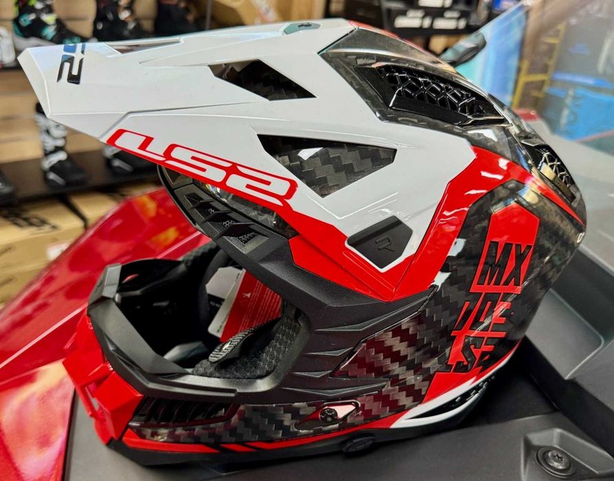 Capacete Carbono Total LS2 MX703 X-Force NOVO (50% Desconto) Tam M-L