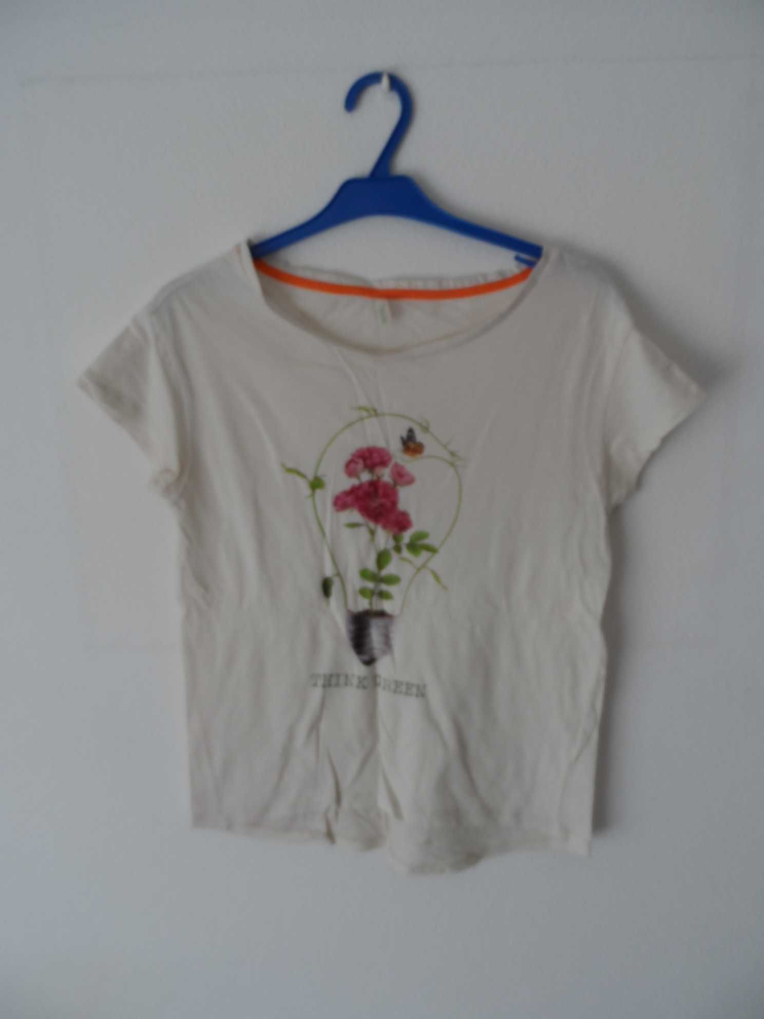 T-shirt pérola floral (Benetton)