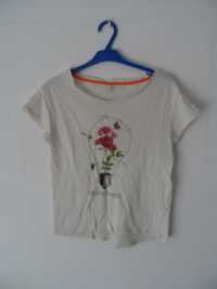 T-shirt pérola floral (Benetton)