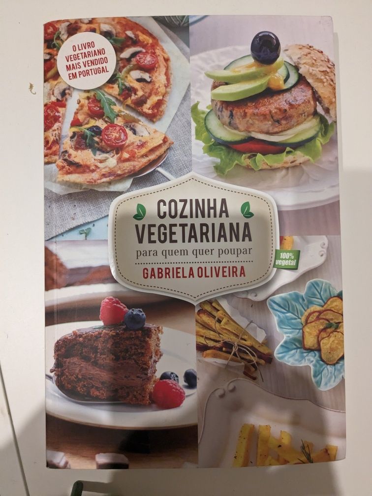 Livros cozinha vegetariana da Gabriela Oliveira