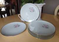 Talerze Noritake China Roseville 21cm talerz 6 sztuk