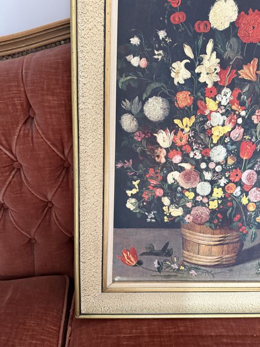 Obraz w drewnianej ramie ze Szwecji