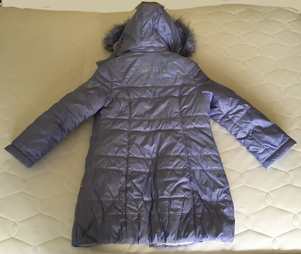 Зимова куртка пуховик для дівчинки розмір 128
