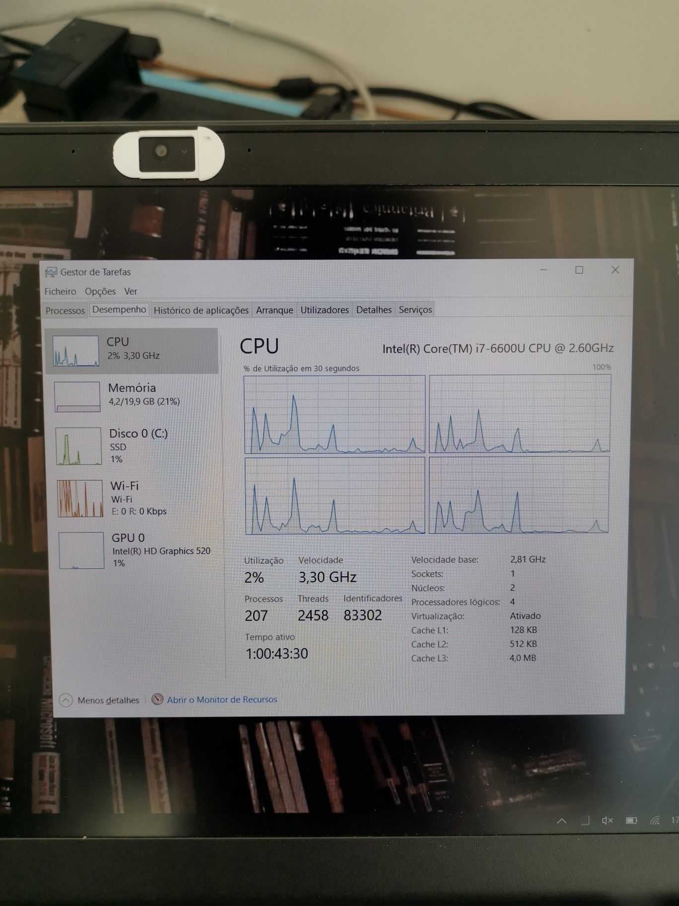 Portátil Lenovo T460s i7