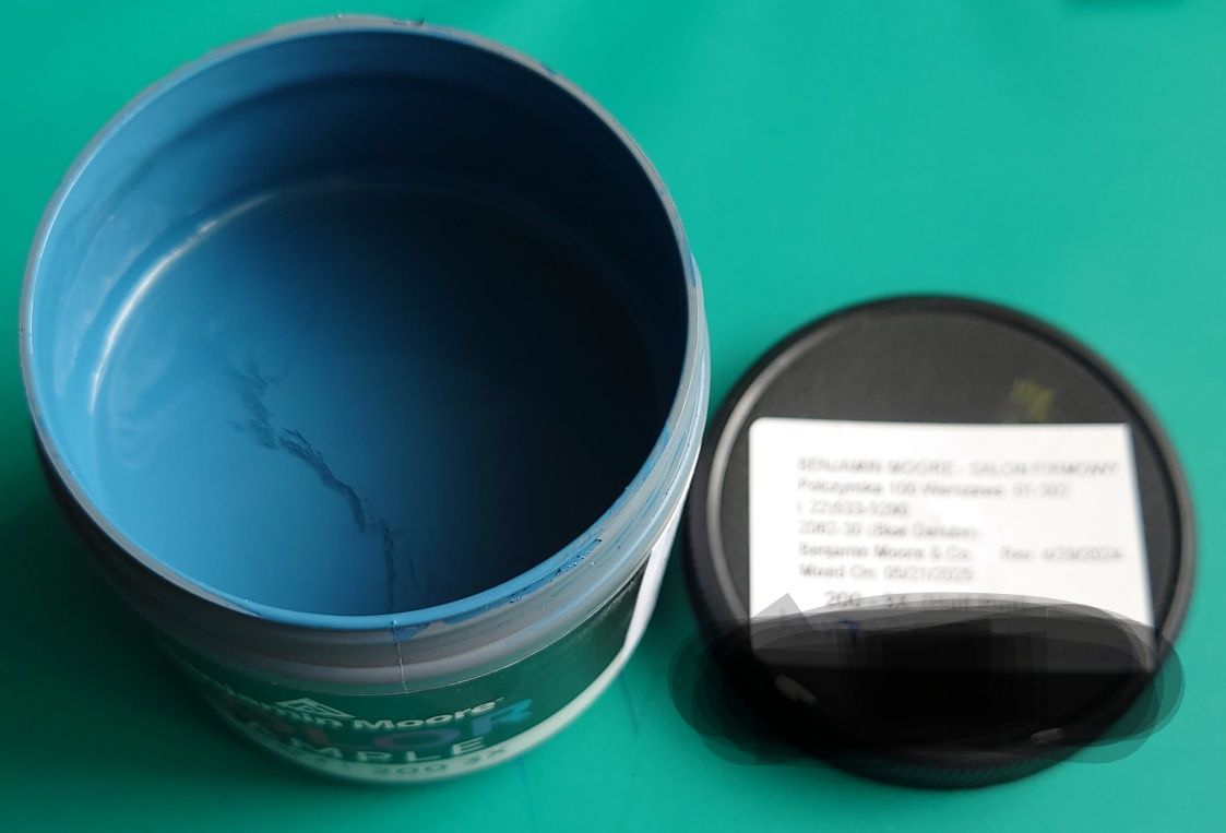 Tester farb Benjamin Moore