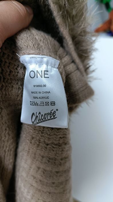 Ponczo damskie narzutka peleryna boho na jesień jesienna na zimę