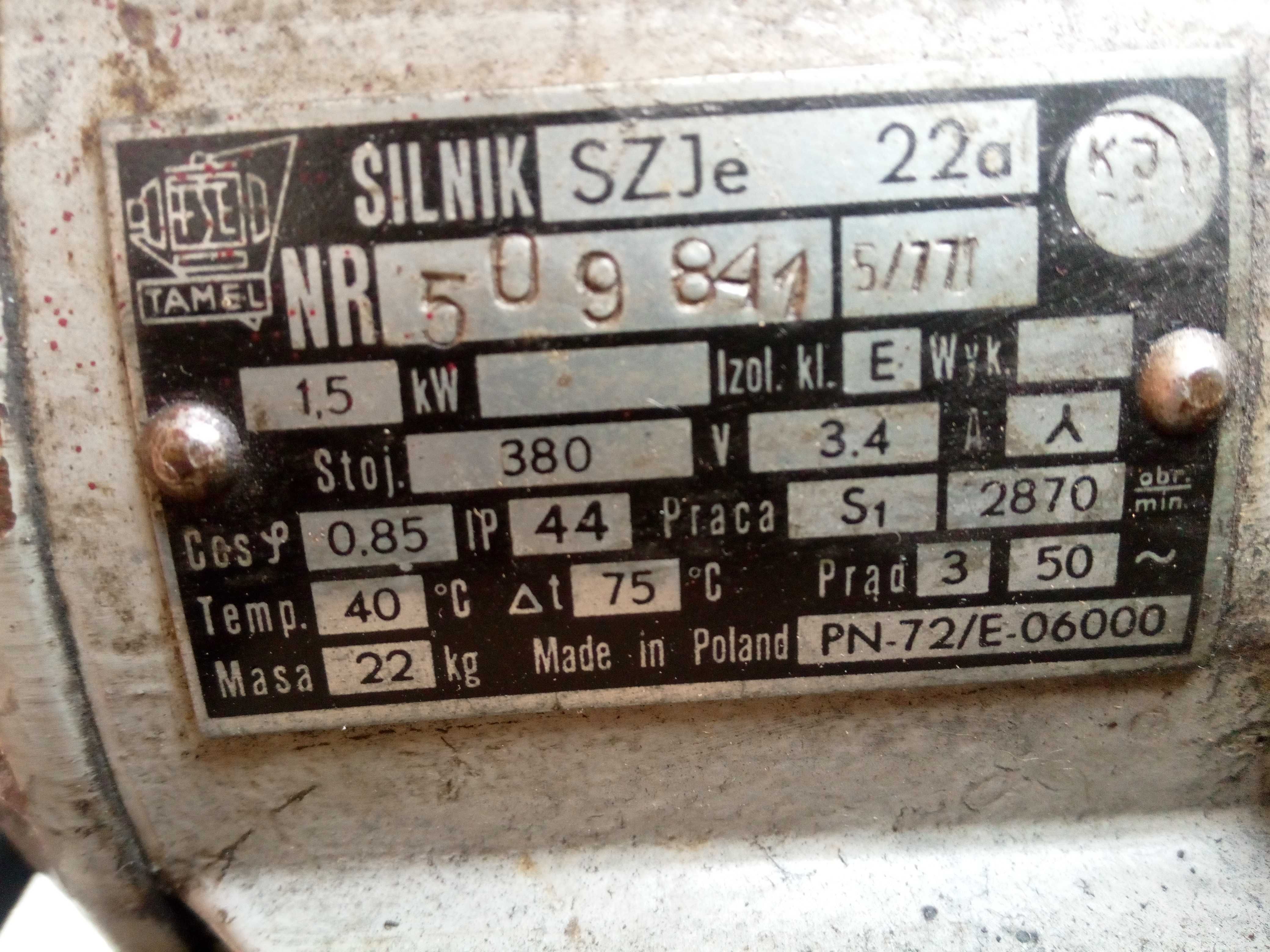 Kompresor garażowy 30l 3-fazowy 1,5 kw