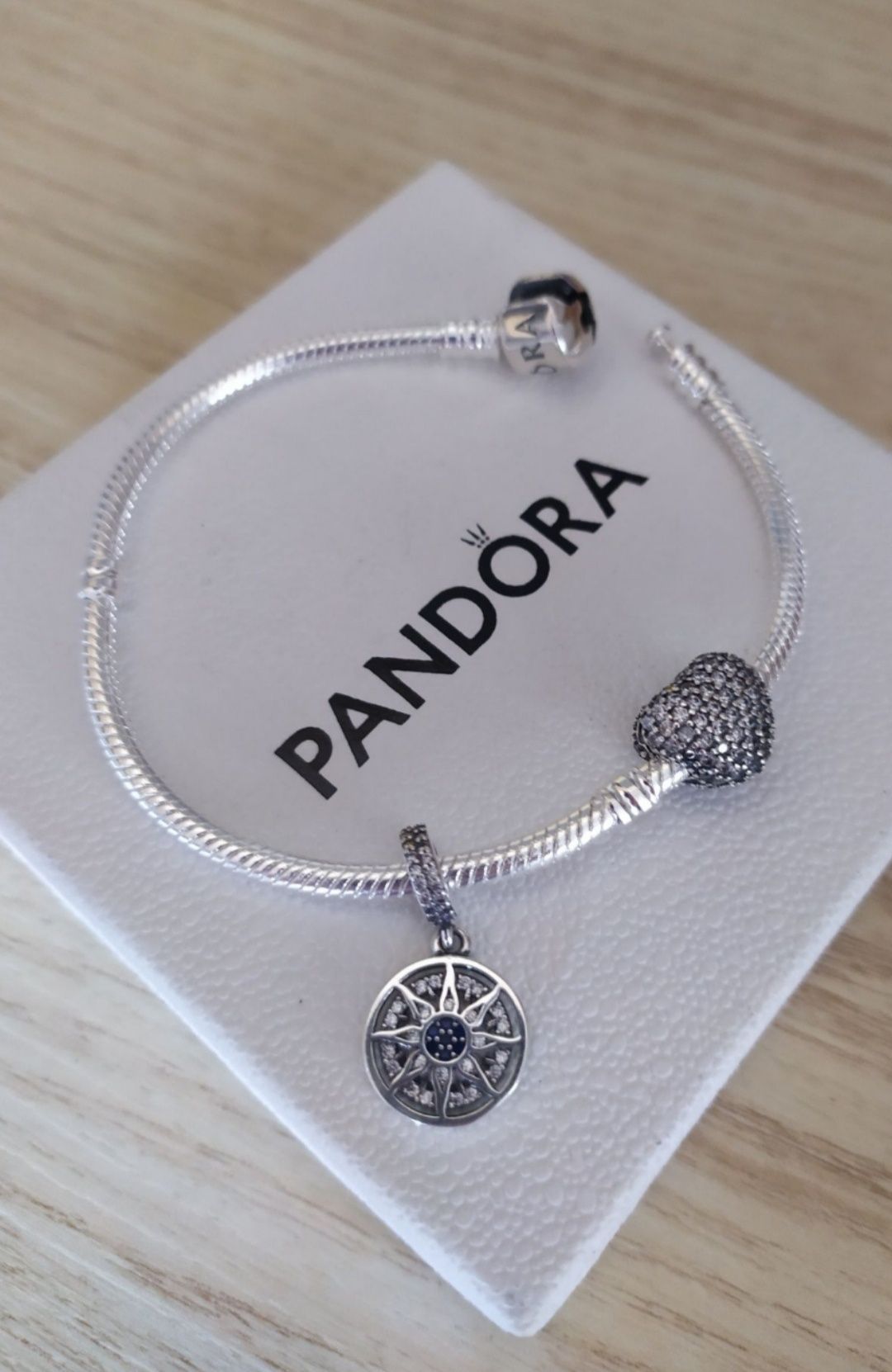 Charms zawieszka do Pandora NOWY serce klips blokujący S925