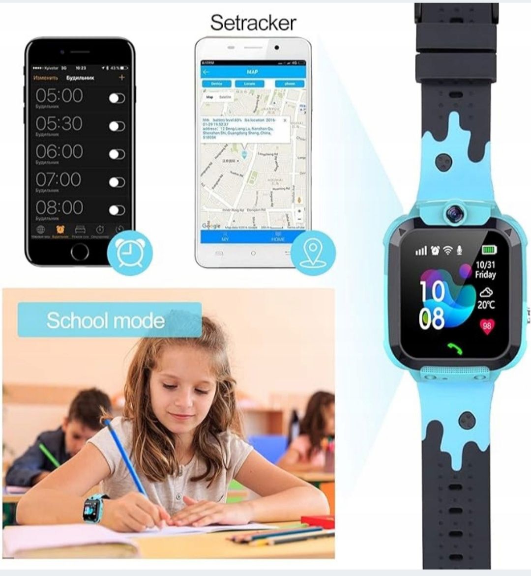 Smartwatch dla dzieci Vannico Smart Watch niebieski 3 kolory do wyboru