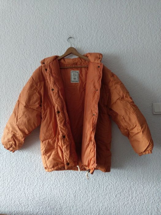 MCO pomarańczowa puchowa kurtka 48 pierze puch naturalny