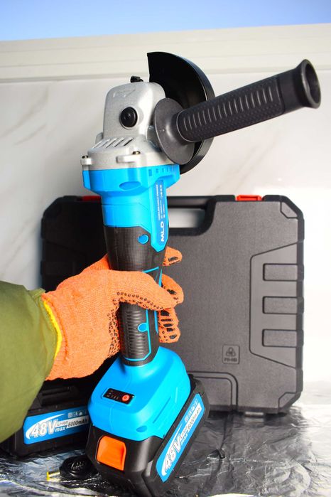 Электрическая болгарка аккумуляторная угловая шлифмашина 2АКБ с кейсом