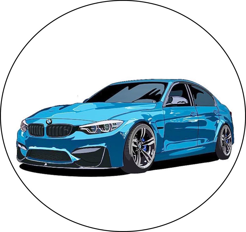 Opłatek na tort - BMW
